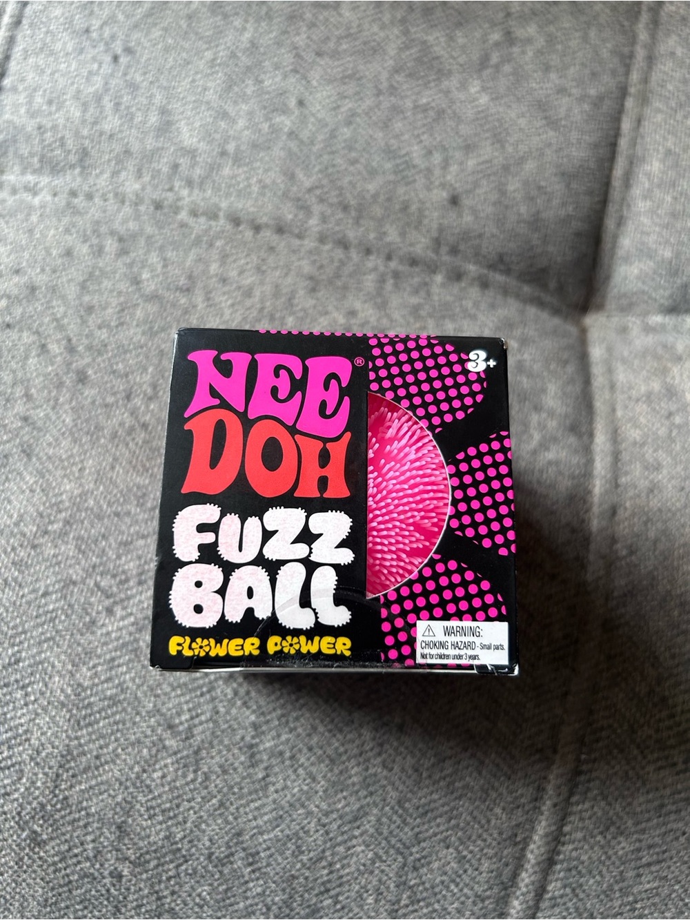 Needoh Fuzz Ball - Pink Flower Power Sensory Toy